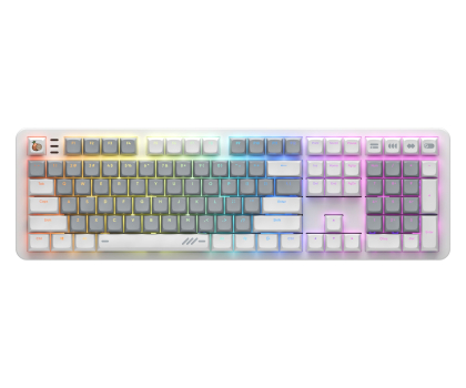 Klawiatura bezprzewodowa Dark Project ALU104A Onionite V2 Wireless  (White)